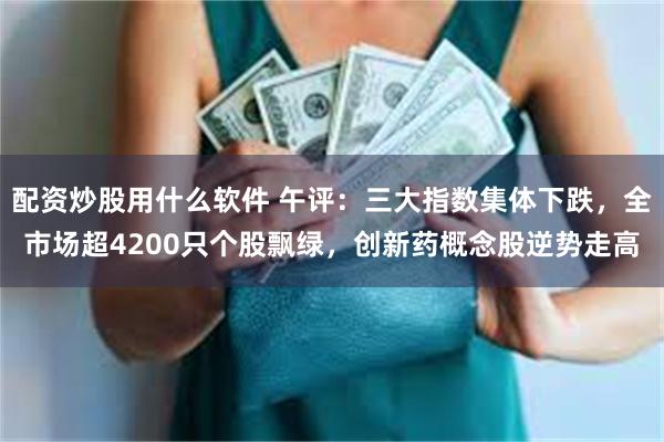 配资炒股用什么软件 午评：三大指数集体下跌，全市场超4200只个股飘绿，创新药概念股逆势走高