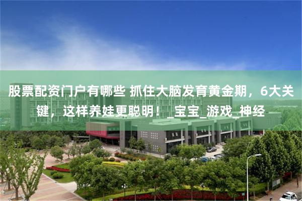 股票配资门户有哪些 抓住大脑发育黄金期，6大关键，这样养娃更聪明！_宝宝_游戏_神经